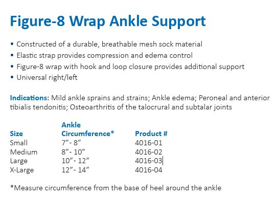 DeRoyal Figure 8 Wrap Ankle Support