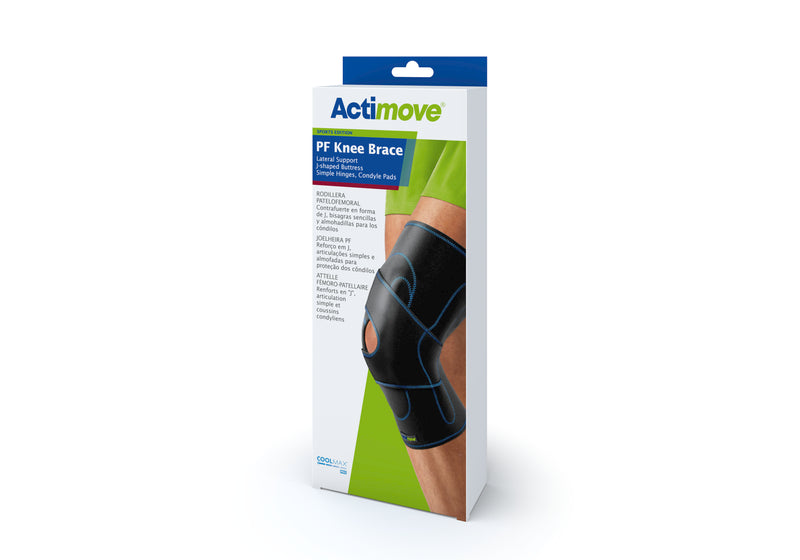 Actimove® Sports Edition PF Knee Brace Lateral Support Simple Hinges, Condyle Pads J-Shaped Buttress