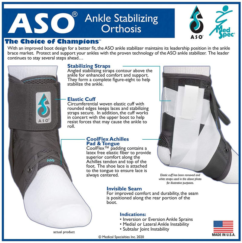 Med Spec ASO Ankle Stabilizer Orthosis