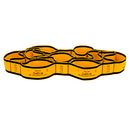 CanDo Multi-Grip Exerciser Plus, 6 Foot Exerciser, 9 Loops