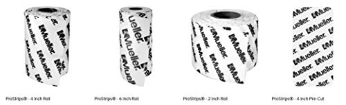 Mueller Pro Strips - Pre-Cut Strips or 2, 4 or 6 in Wide Roll