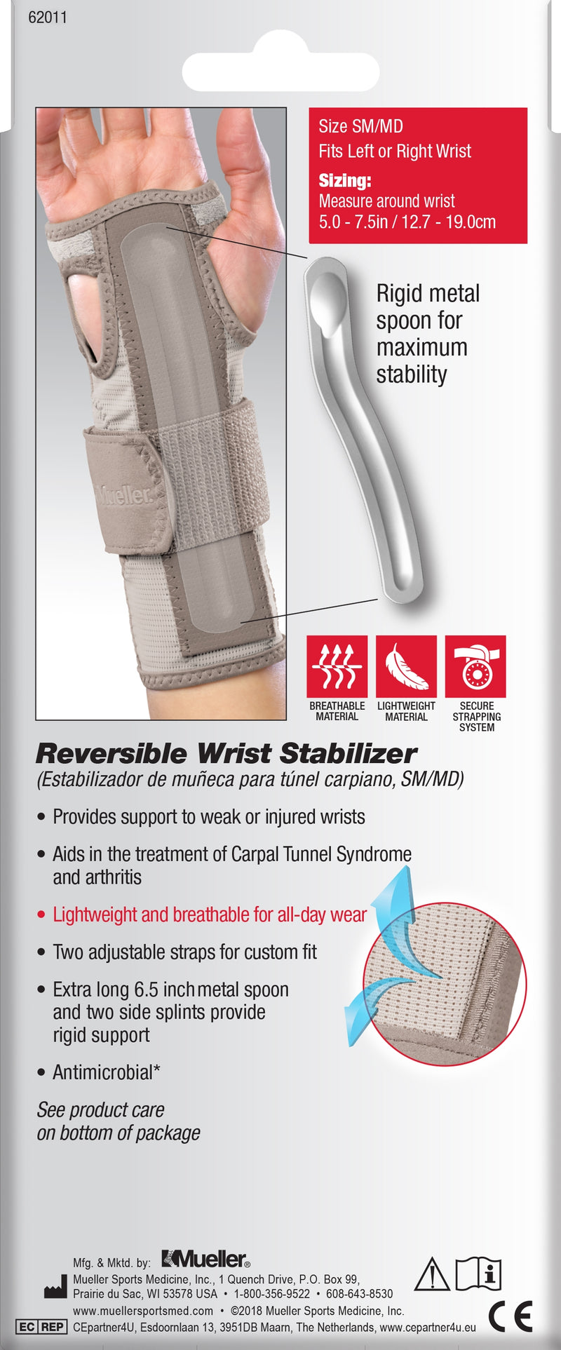 Mueller Carpal Tunnel Wrist Stabilizer