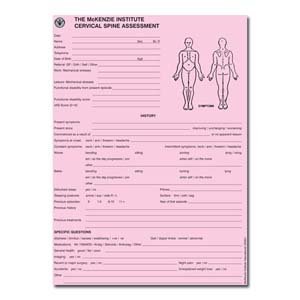 Cervical Spine Assessment Forms (50/Pad)